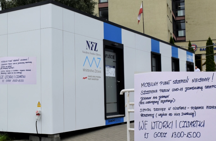 Mobilny punkt szczepień zmienia lokalizację